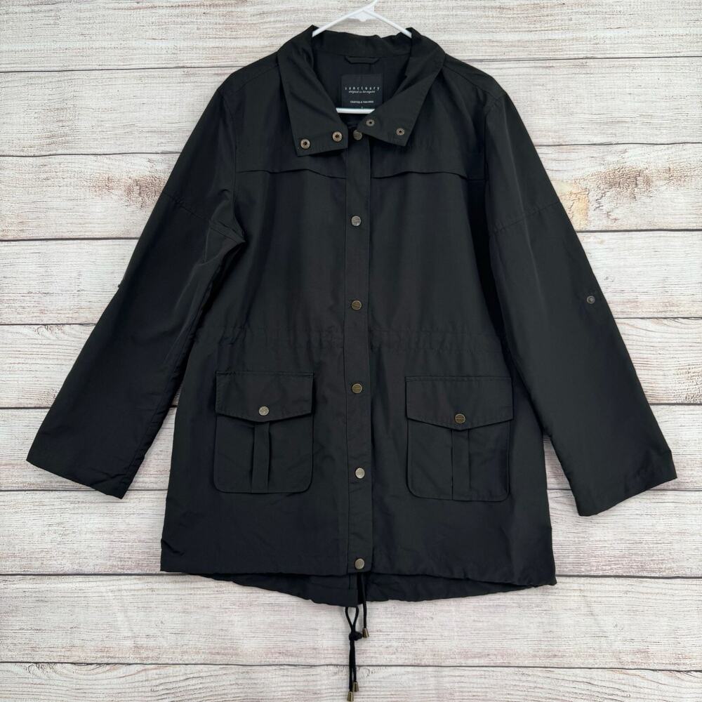Sanctuary Drawstring Field Windbreaker Jacket Wom… - image 1